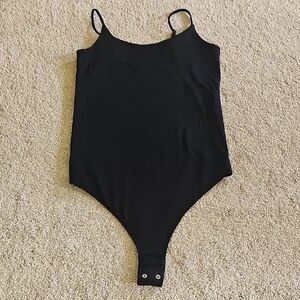 LOFT Black Bodysuit with Spaghetti Straps
